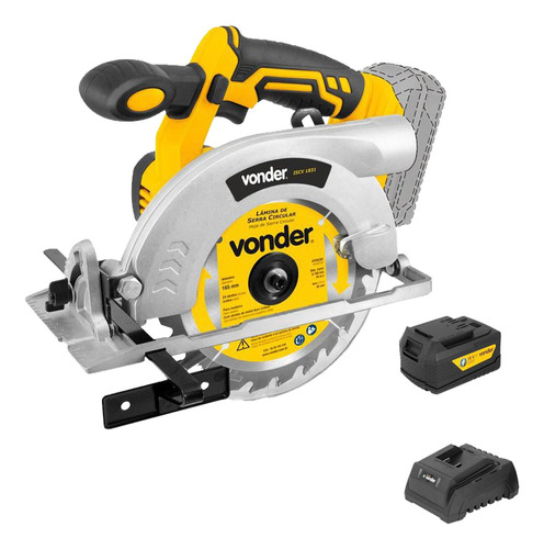 Serra Circular A Bateria Intercambiável 18v Iscv1831 Vonder