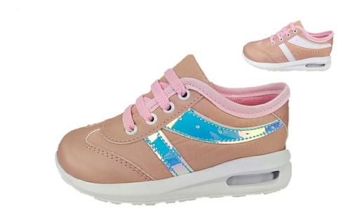 Imagen 2 de 6 de Tenis Niña Bebé Casuales Urbanos Diseño Innovador
