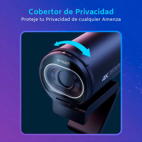 Camara Web Emeet S600 4k 60fps Streaming Webcam