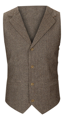 Chaleco De Esmoquin Formal De Negocios Casual Para Hombre, D