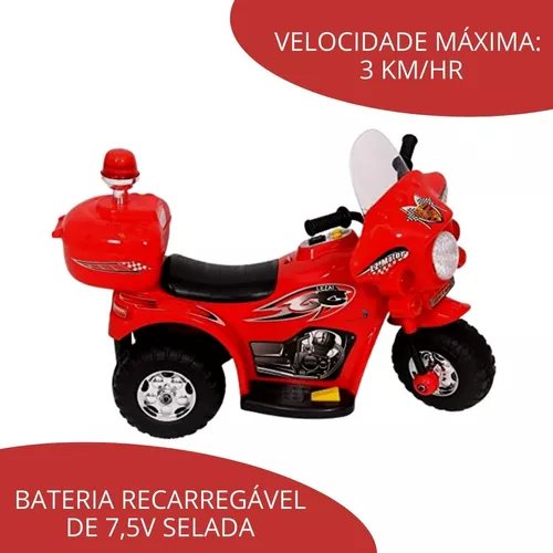 Moto a bateria para crianças Importway BW044 cor azul 110V/220V