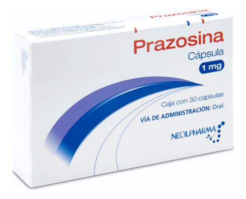 Prazosina 1 Mg C/ 30 Capsulas