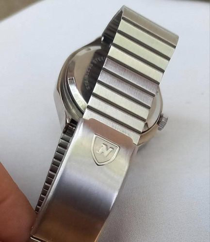 Reloj Nivada King 17 Jewels Swiss Plateado Plateado Beige (Usado)
