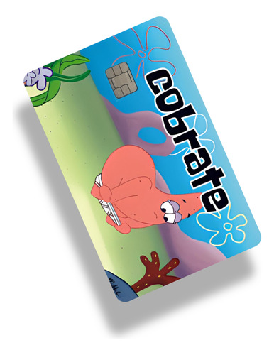 Bob Esponja Cobrate Sticker, Skin Para Tarjetas Bancarias