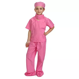 Doctor Scrubs Niños Pink Doctor Y Enfermera Traje Niñ...