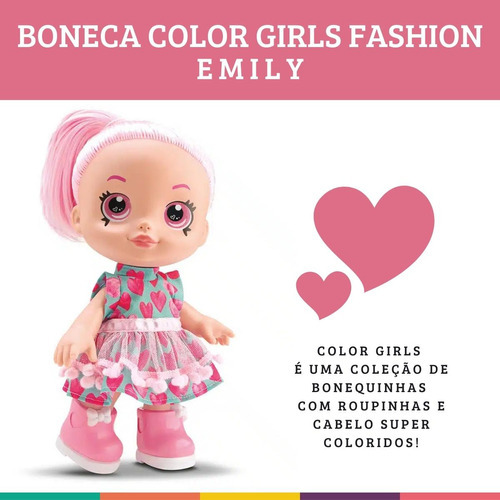 Boneca Color Girls Fashion Emily Bambola