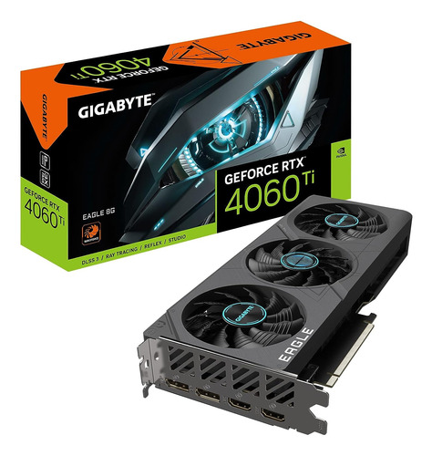 Gigabyte Tarjeta Gráfica Gv-n406teagle-8gd Geforce Rtx 4060 