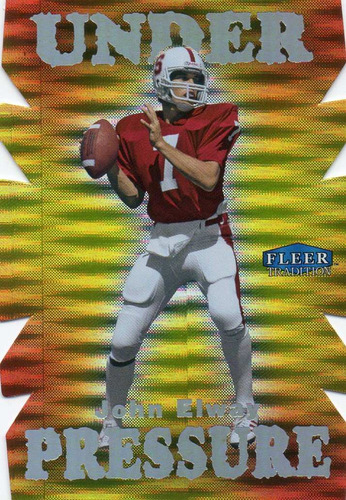 2013 Fleer Retro Under Pressure Die Cut John Elway Broncos