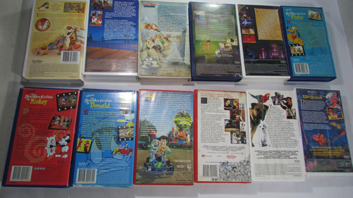 Lote De 14 Peliculas Vhs En Caja De Carton, Varias.