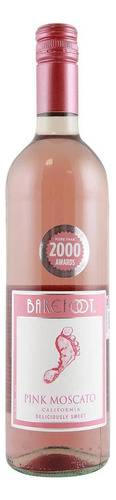 Caja De 12 Vino Rosado Barefoot Pink Moscato 750 Ml