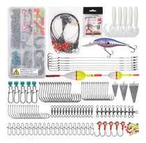 Comprar Kit De Caja De Aparejos De Pesca De Agua Salada, 161 Piezas
