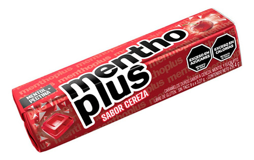 Menthoplus Cherry 29gr Pack X 12un - Cioccolato Tienda Dulce