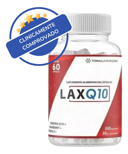 Laxq10 60 Capsulas Natural Formula Avançada Sabor Sem Sabor Sem Sabor