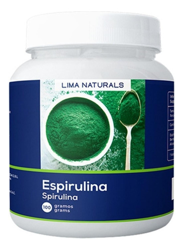 01 Pomo Espirulina Lima Naturals 100 Gr