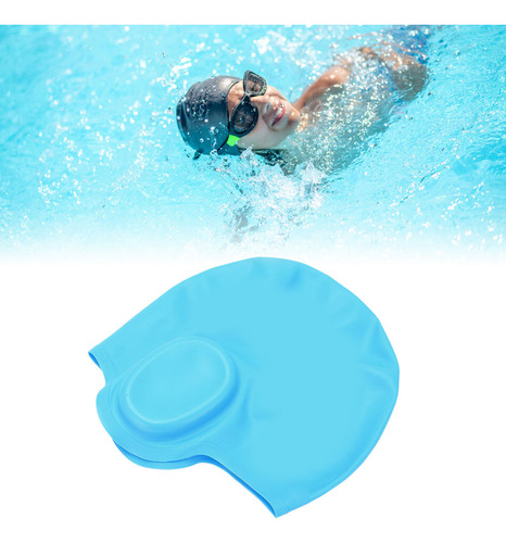Gorros De Natación Elásticos 3d Casquillo De Silicona Imperm