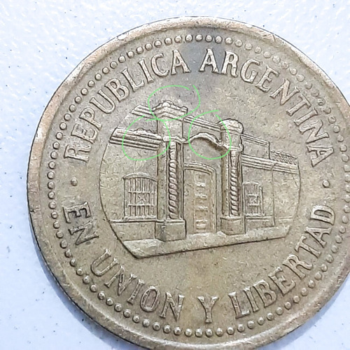 Moneda Argentina 50 Centavos Errores Acuñacion Original 1994