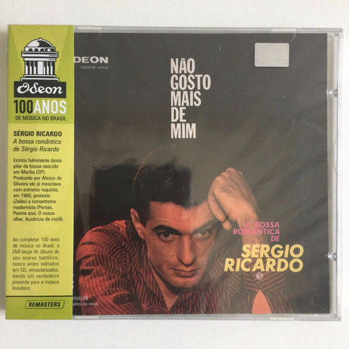 Cd Sergio Ricardo Não Gosto Mais De Mim Odeon 100 Anos