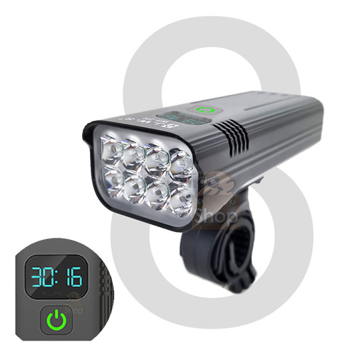 O Farol Mais Forte Bike 6 Leds T6 4.800 Lumens Elite Usb Led