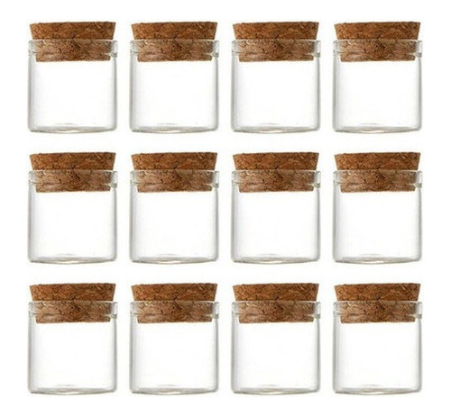 Frascos Para Botellas De Vidrio Con Tapón De Corcho, 12 Ml [