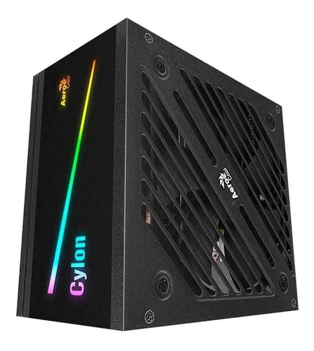 Fuente Pc Aerocool Cylon 600w Rgb 80 Plus Bronze Certificada