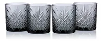 Comprar Vaso Vidrio Set X 4 Color Whisky Tragos 345 Cc Aperitivos Pa Color Gris