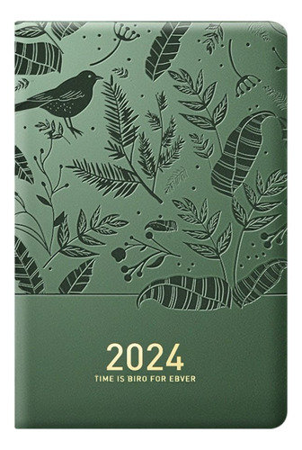 Agenda 2024, Cuaderno Semanal De Piel Sintética Para Días, T