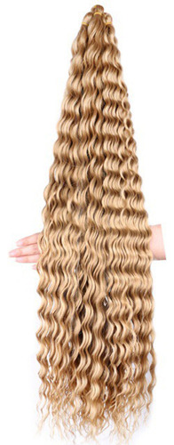 Wigs, Cabello Natural Ondulado Y Rizado, Tejido A Ganchillo,