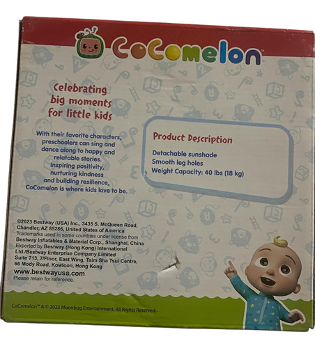 Inflable Para Alberca De Bebe Azul Con Rojo
