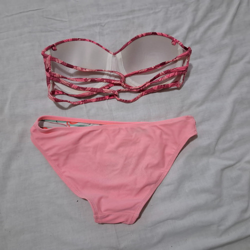 Bikini Bando Surf Rosa 90 1 Postura Rosa 3