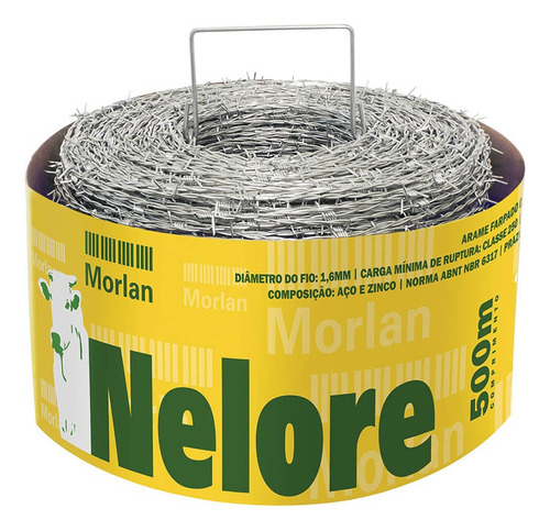 Arame Farpado Nelore 1,60mm - Resistência 250kgf