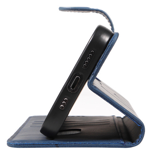 B Funda De Teléfono Flip Card Wallet For Samsung