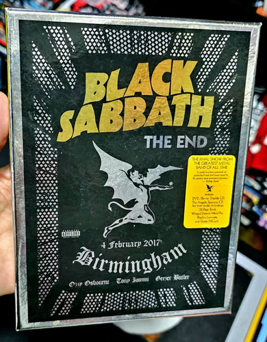 Black Sabbath Box Set The End Deluxe Cds Dvd Bluray Libro 