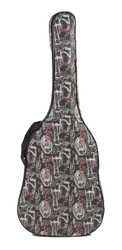 Funda Para Guitarra Criolla Clasica Acolchada Estampada