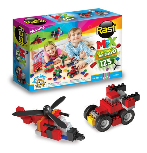 Imagen 7 de 7 de Bloques Para Armar Rasti Mix 125 En Caja Art. 1057