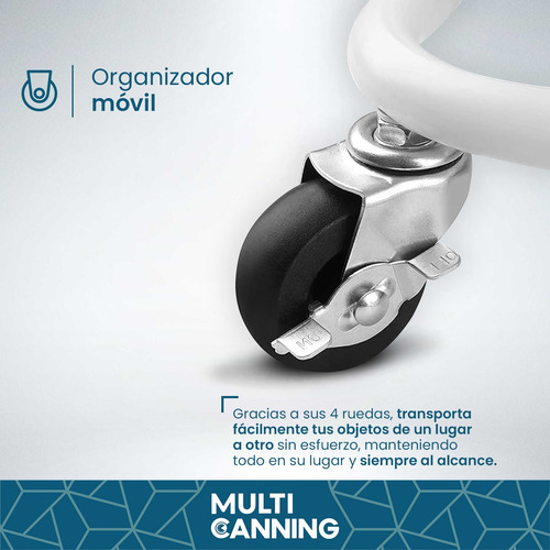 Carrito Organizador Ruedas Estantes Baño Cocina Auxiliar !!