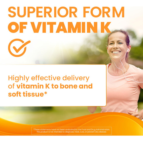 Suplemento Doctor's Best Natural Vitamina K2 Mk-7 60 Comprim