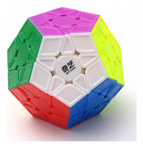 12 brinquedos educativos Qiyi Megaminx Magic Cube Professional Color Structure Megaminx Color