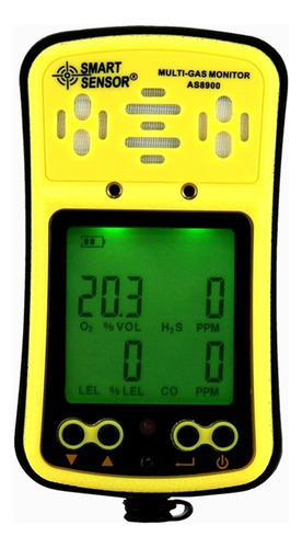 Monitor Digital De Gas Múltiple O2 H2s Co Lel 4 In 1