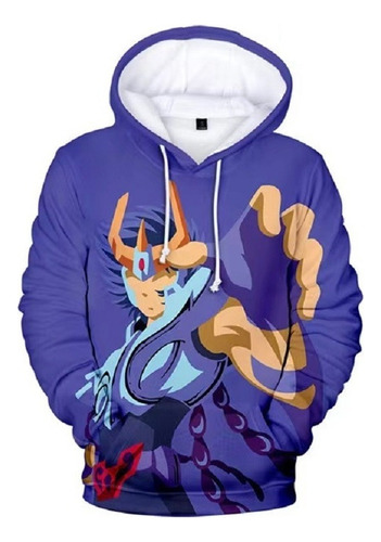 Deportes Cremallera Sudaderas Anime Caballeros Del Zodiaco