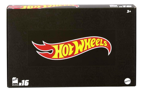 Caja Sorpresa Hot Wheels Basics 16 Autos Color Negro