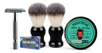 Comprar Kit Máquina Rasuradora Hisopos Y Jabón De Afeitar
