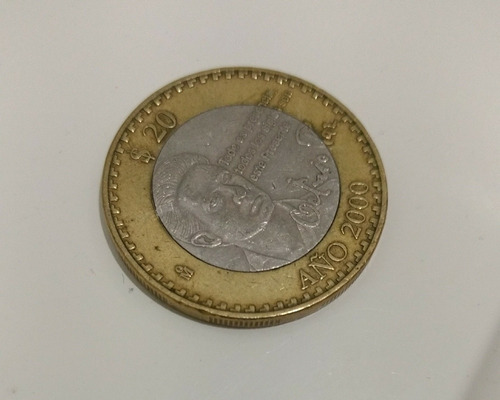 Moneda 20 Pesos Año 2000