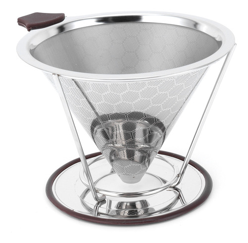 Embudo De Malla Con Soporte De Acero Inoxidable Para Filtro