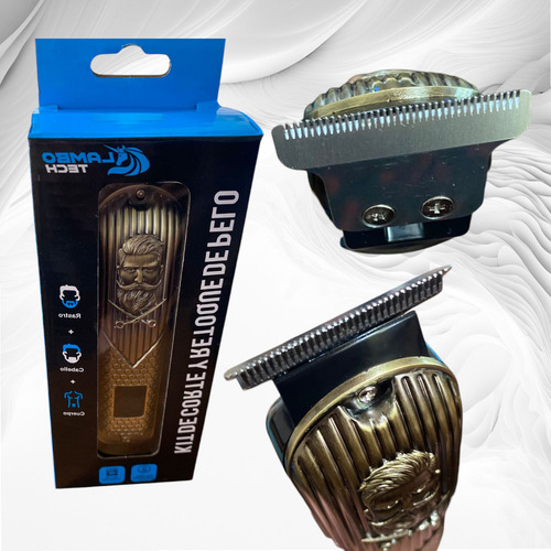 Máquina De Afeitar Usb Afeitadora Corta Barba Portátil Cuerp Color Dorado