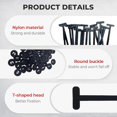 Fivela De Nylon Universal Para Braçadeiras