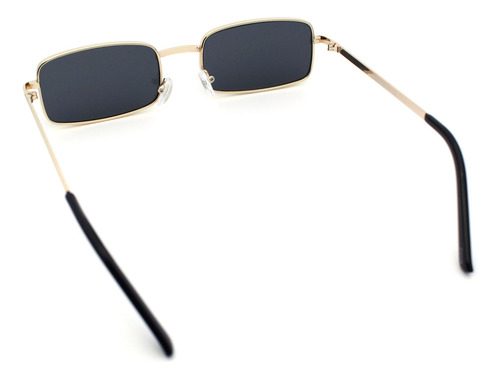Sa106 Mens Retro Vintage Estrecha Rectangular Pimp Metal ...