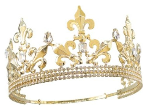 Jorcedi Royal King Crown Men Metal Prince Crowns Tiaras R