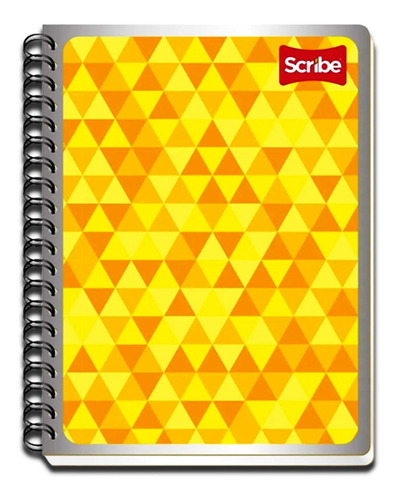 Pack C/5 Cuaderno Scribe Profesional Triangulos 100h 7mm