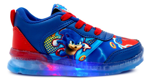 Tenis Little Kids Sonic Shadow Personaje Con Luces Para Niño