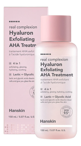 Hanskin Real Complexion Hyaluron Exfoliating Aha Treatment, 